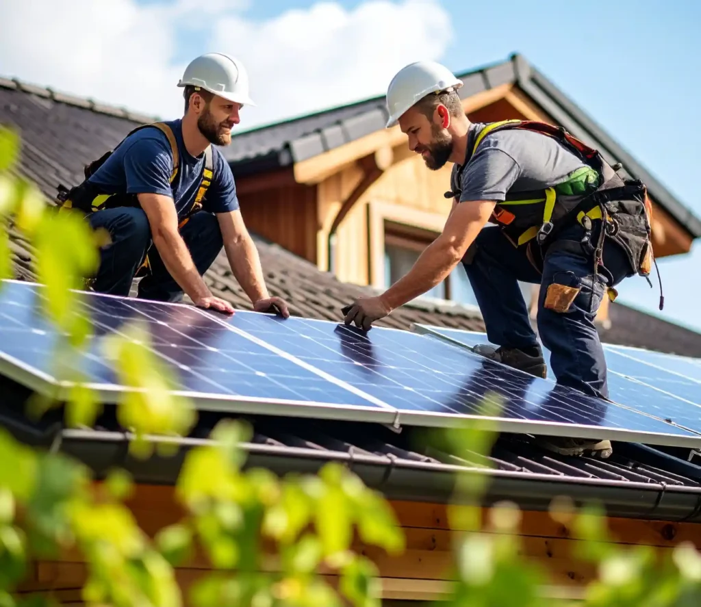 Trabaja de instalador de placas solares